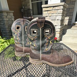 Double-H DH5356 Brown Composite Toe EH Work Boots Size 12 2E ASTM F2413-18